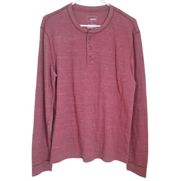 Mens Henley Shirt Bundle of 5 Mens Size L Thermal Knit Long Sleeve Textured Soft - Picture 4 of 12